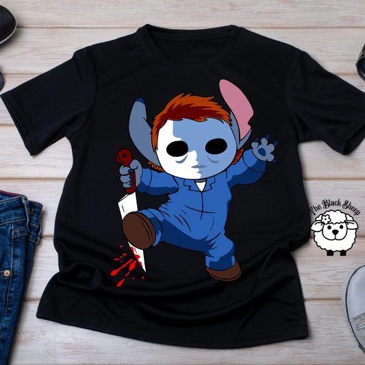 Stitch as Michael Myers Tee