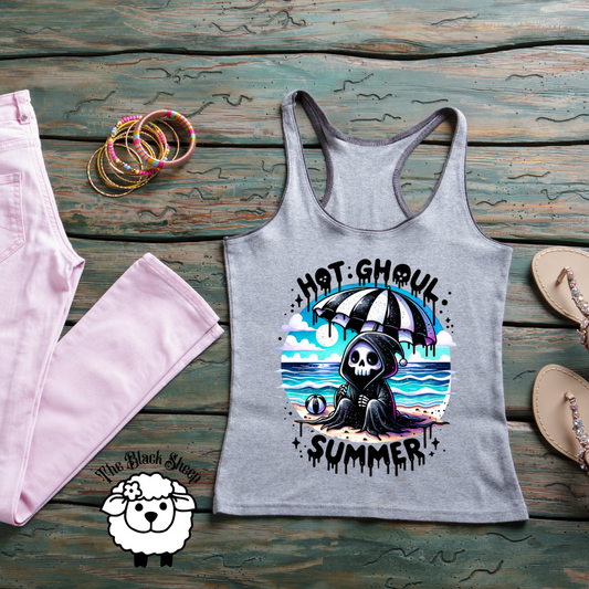 Hot Ghoul Summer Reaper Tee or Tank Top