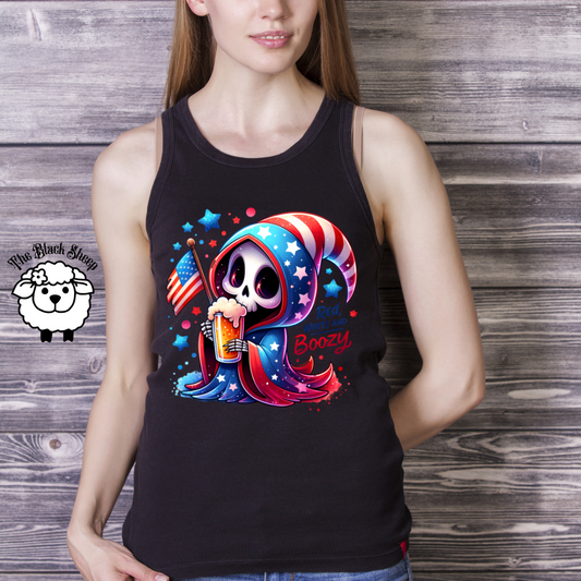 Red, White and Boozy Tank Top